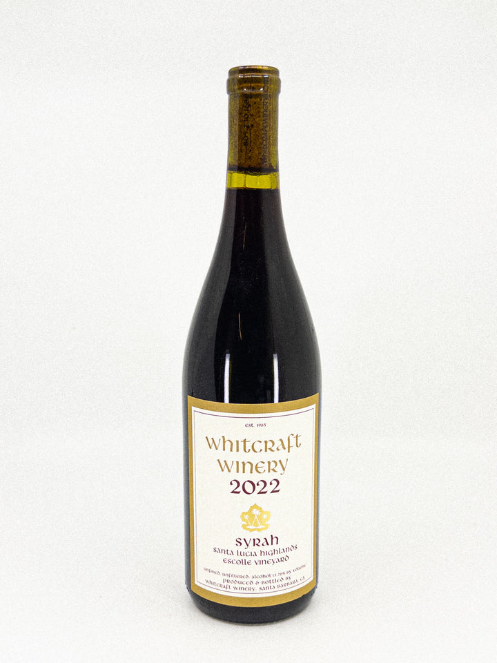 Whitcraft - 'Escolle Vineyard' - Syrah - Santa Lucia Highlands, CA - 2022