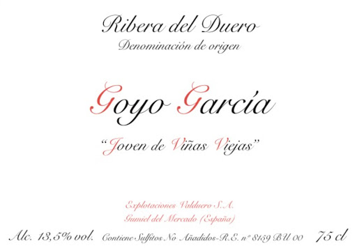 Goyo Garcia Viadero  - 'Joven de Viñas Viejas' - Tempranillo - Ribera del Duero, ES - 2021