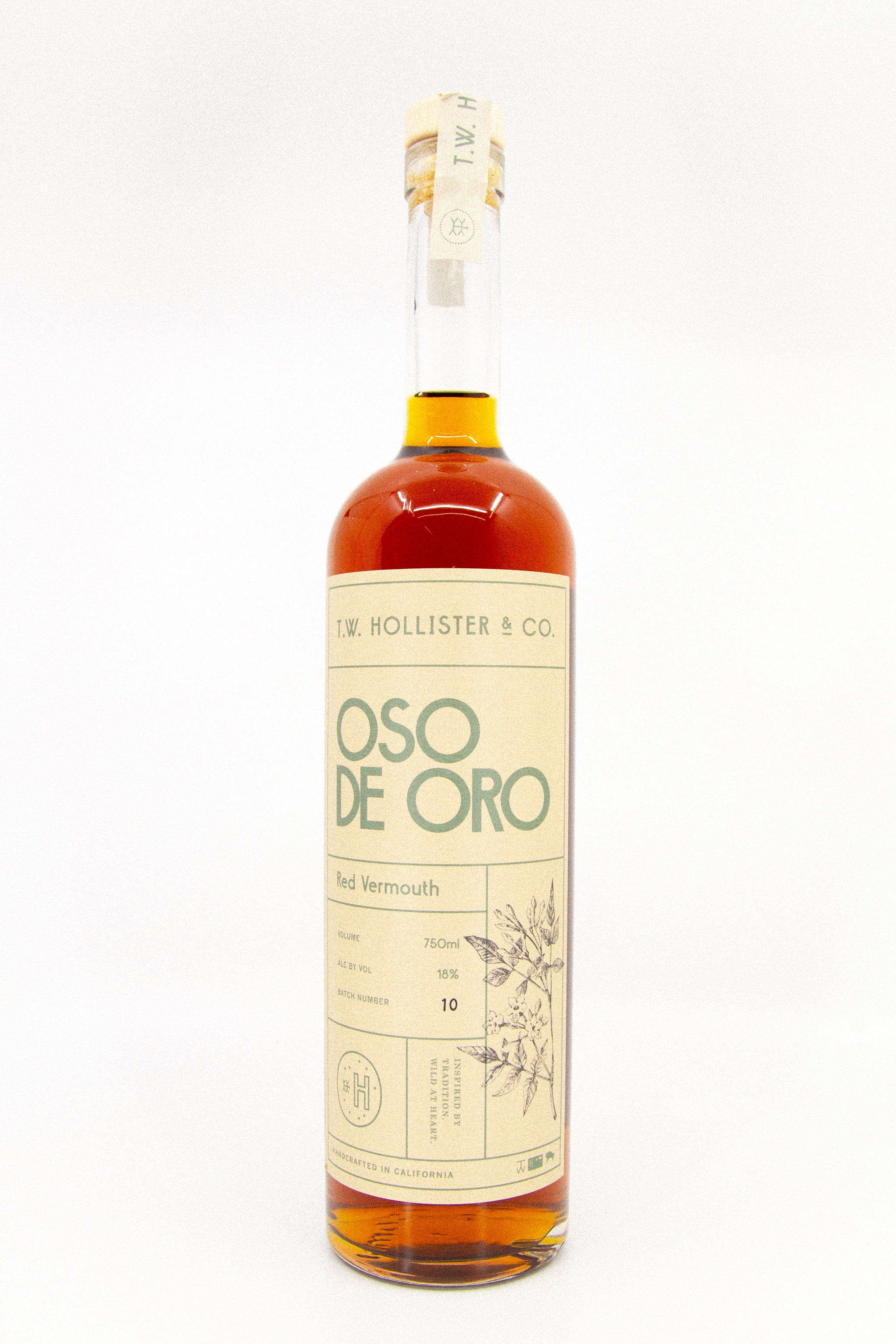 T.W. Hollister - 'Oso de oro - Red Vermouth' - Santa Barbara