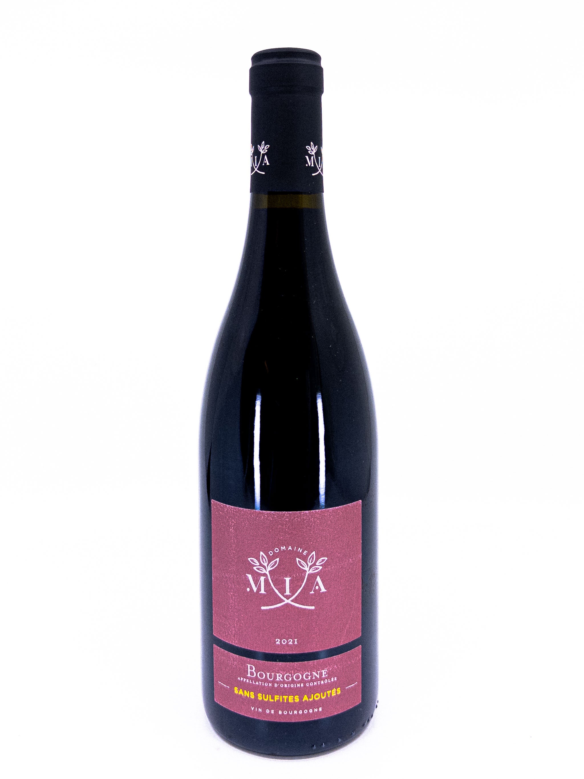 Domaine MIA Sans Soufre Ajout Pinot Noir Burgundy FR 2021